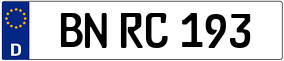 Trailer License Plate